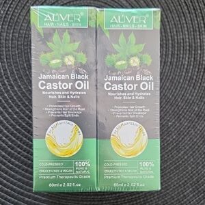 AL'IVER Jamaican Black Castor Oil Lot Of 2